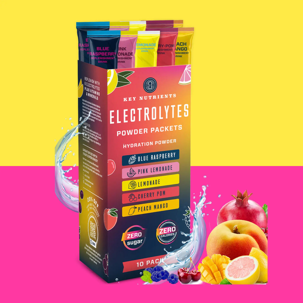 Electrolyte Recovery Plus Powder Travel Packets Key Nutrients