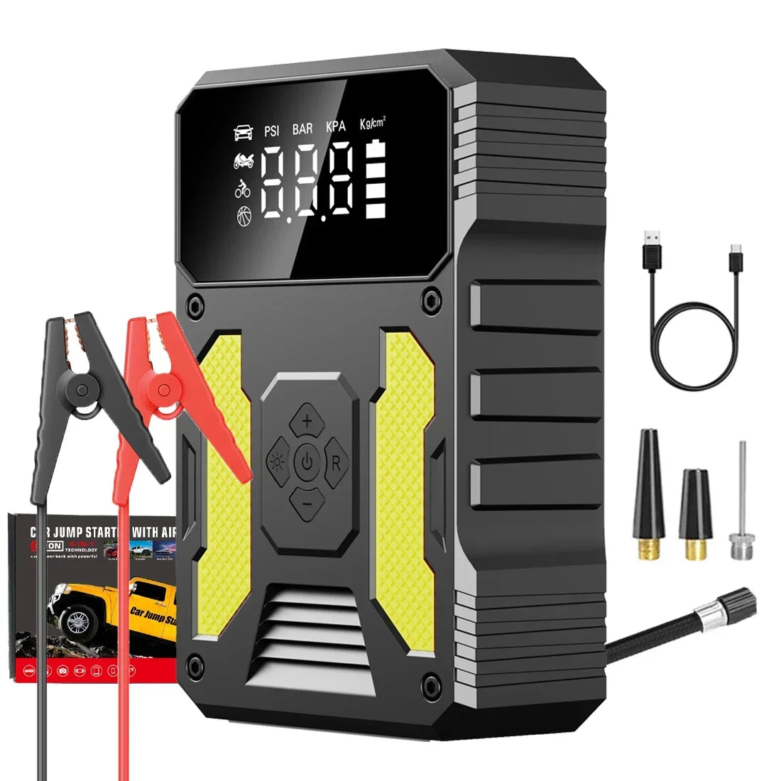 12V Lithium  Booster Jump Starter and Air Compressor V.I.P Digital Presence