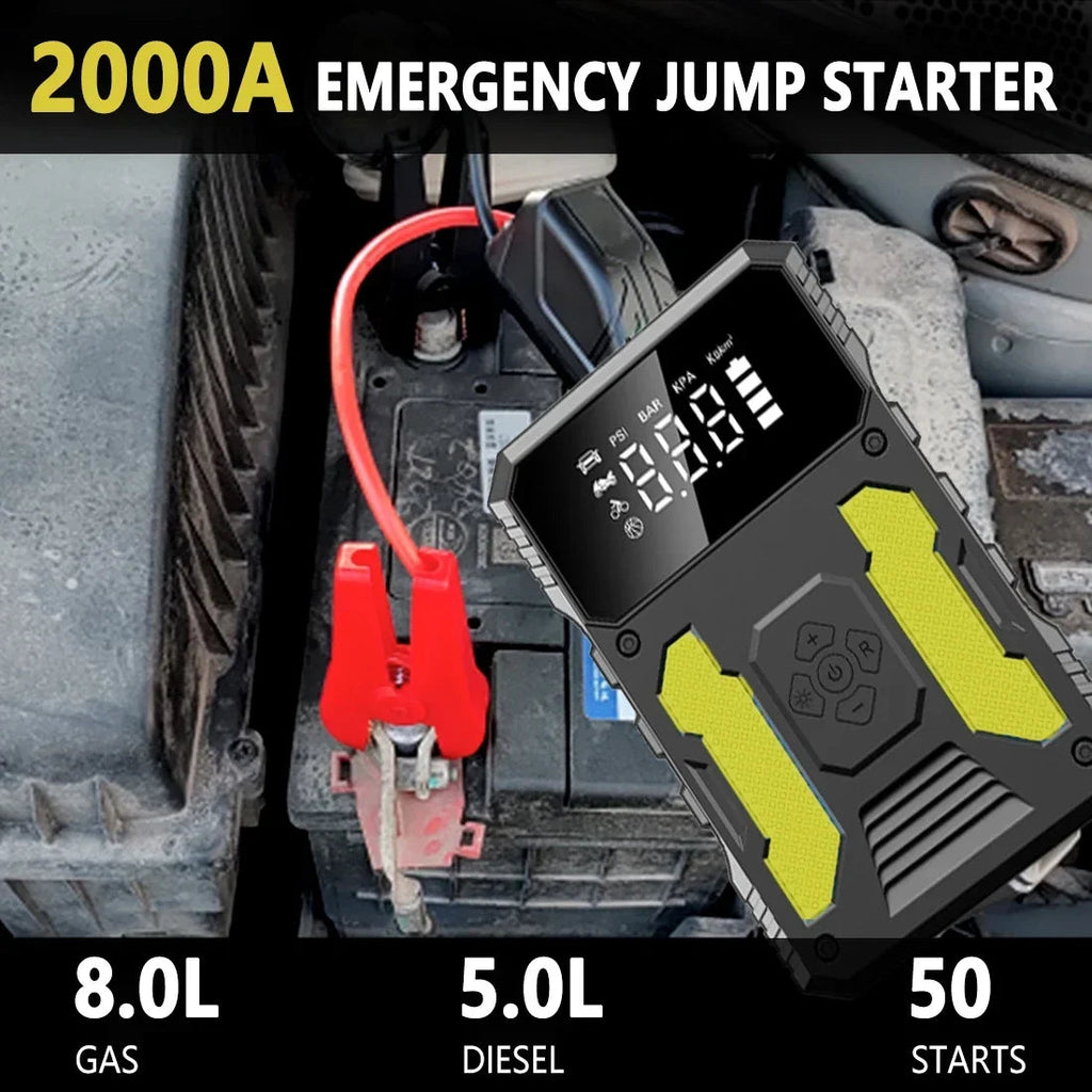 12V Lithium  Booster Jump Starter and Air Compressor V.I.P Digital Presence