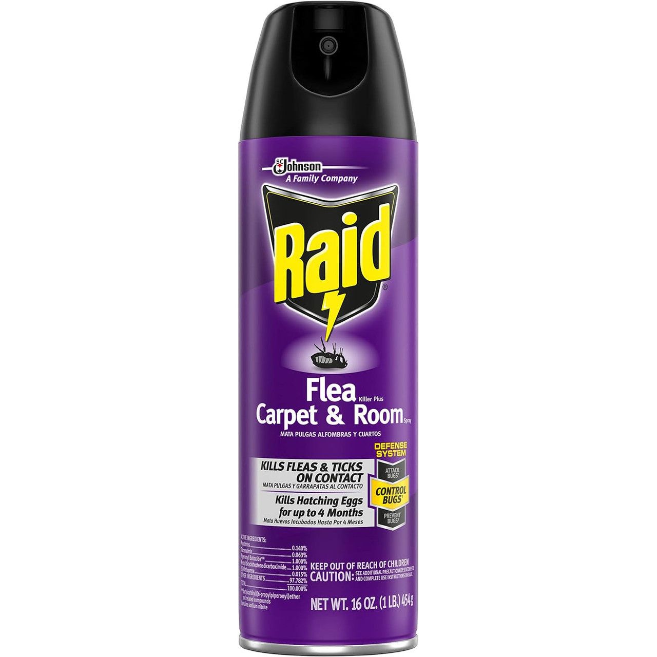 Raid Flea Killer Insecticide 16 Oz. Aerosol Can Pasteur Pharmacy