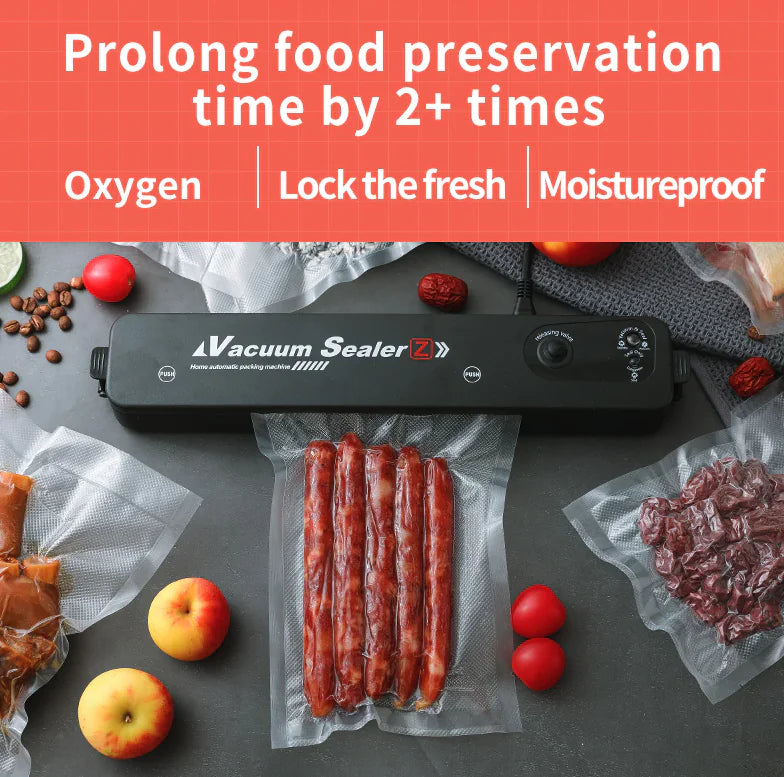 Vacuum Sealer Machine Food Preservation Storage Saver Automatic With Seal Bag Anti Spier