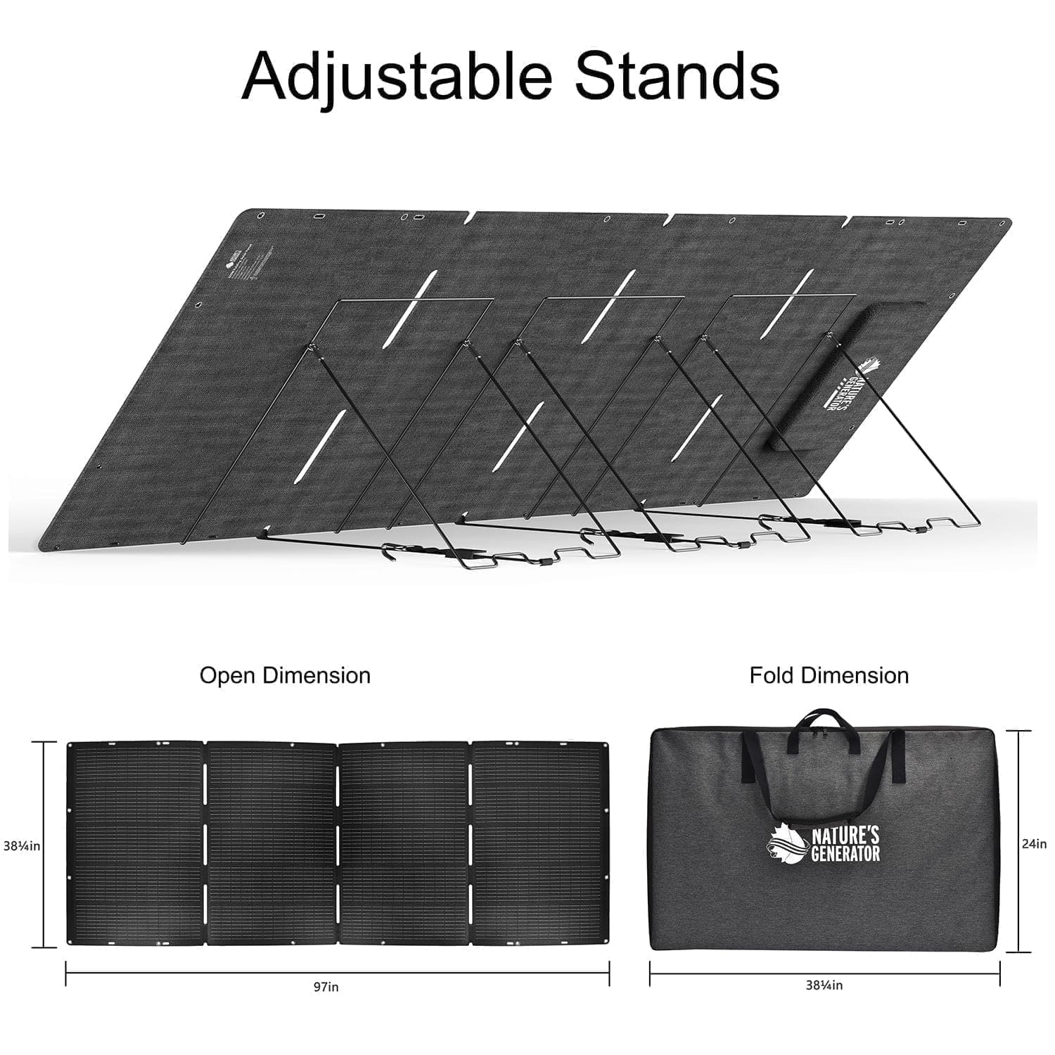 Nature's Generator 400W Folding Solar Panel Nature's Generator