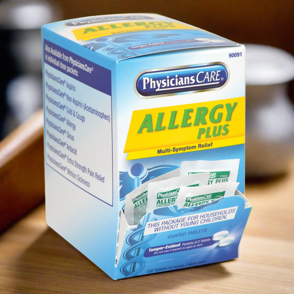 PhysiciansCare Allergy Antihistamine Medication, Two-Pack, 50 Packs/Box 2xSavings