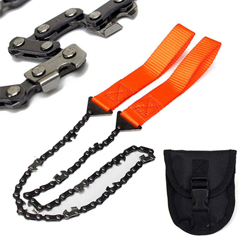 Outdoor hand zipper saw pocket chain saw garden tools 11/16/33 teeth 24 inch portable camping survival wire saw V.I.P Digital Presence