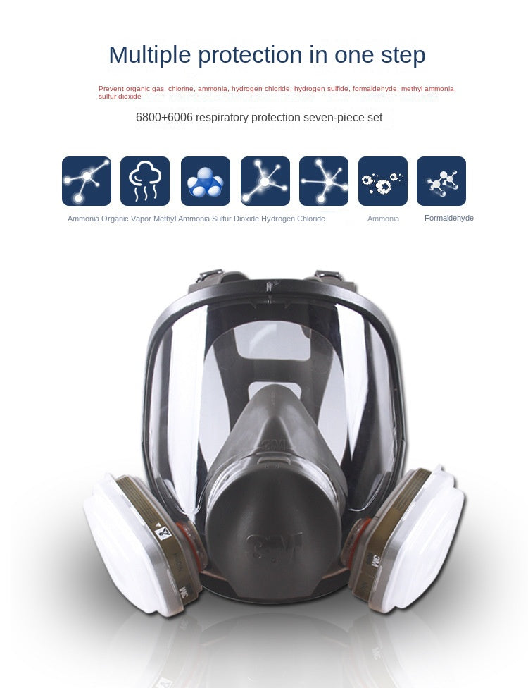 3M Mask 6800 Full Face Protective Mask Anti Paint Spray Odor Anti Industrial Dust Gas Mask V.I.P Digital Presence