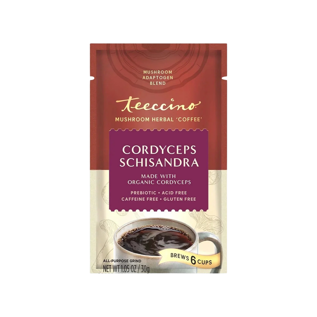 Cordyceps Schisandra Cinnamon Berry Mushroom Herbal Coffee Teeccino