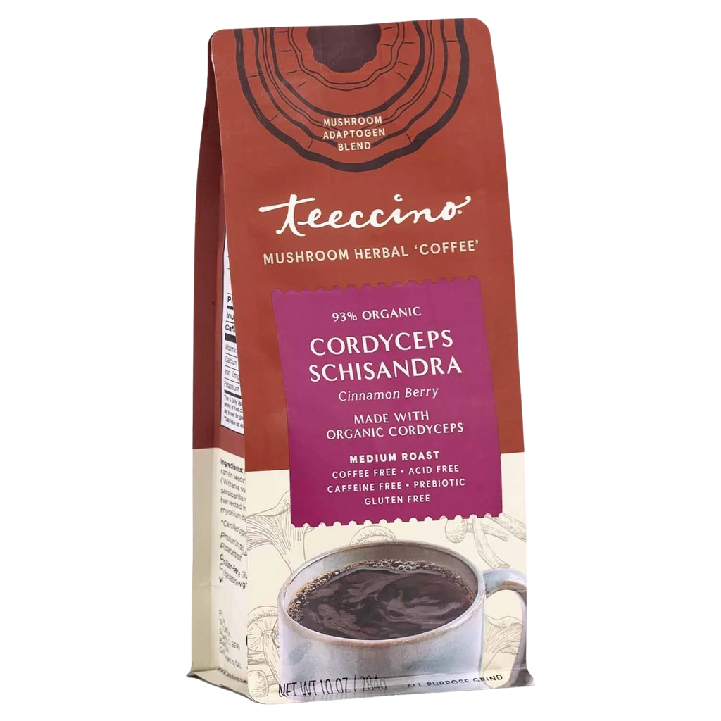 Cordyceps Schisandra Cinnamon Berry Mushroom Herbal Coffee Teeccino