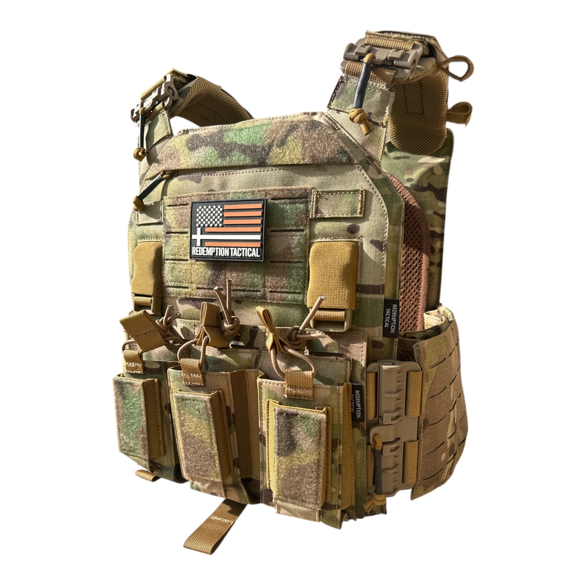 FULL KIT COMBO Crusader 2.0 V4 Armor COMBO PACKAGE LIGHTWEIGHT LEVEL IV (2) 10x12 Front/Back Plates, Mission Plate Carrier Bag Redemption Tactical