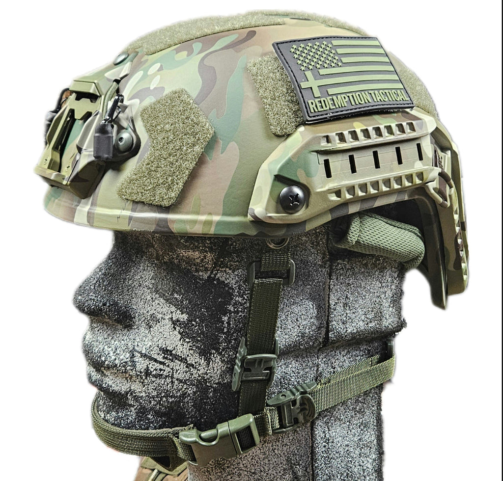 Ballistic Helmet RT2 High Cut Helmet: Tested to LEVEL IIIA (Included Arc Rails, Padding, Straps) Redemption Tactical