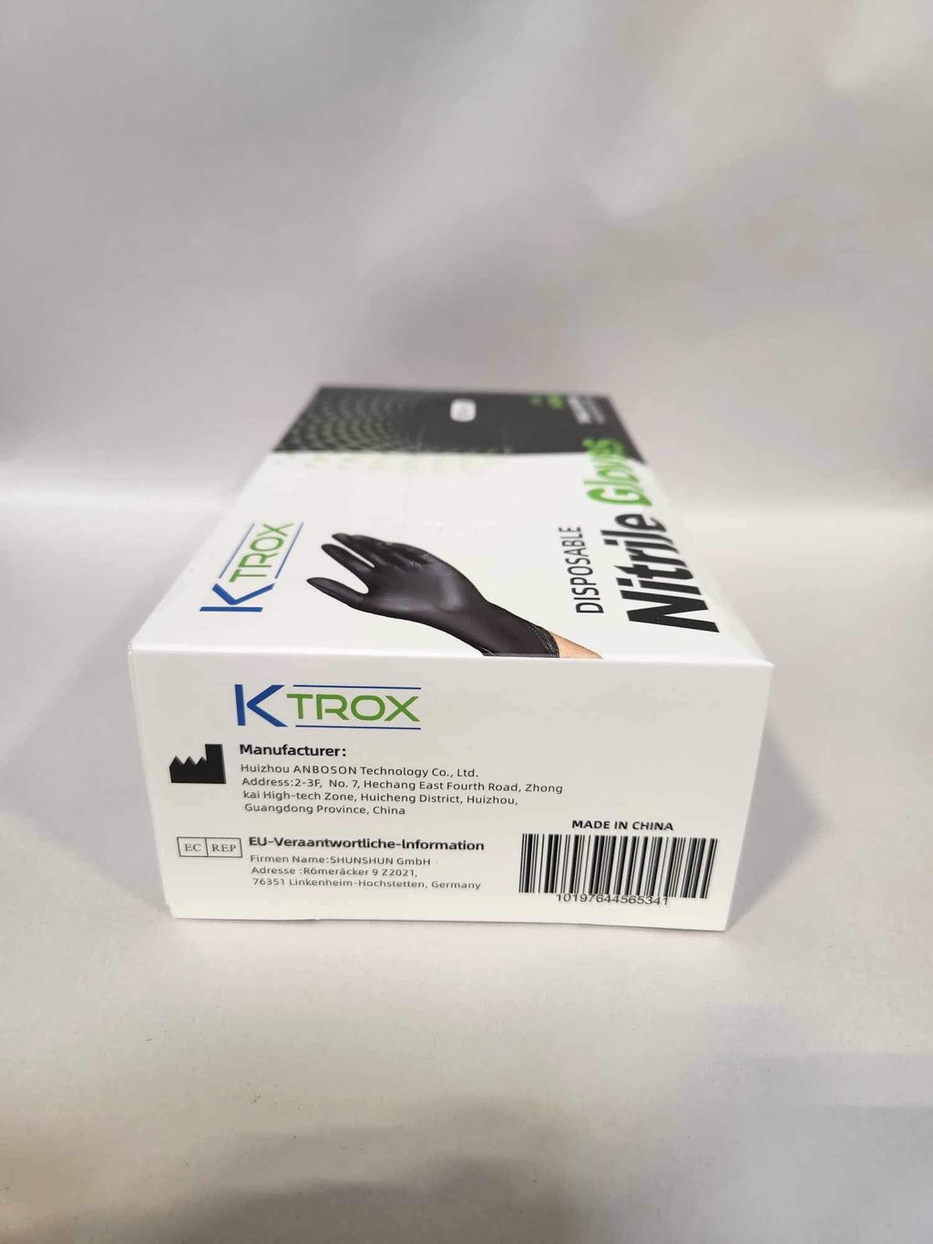 K-Trox Disposable Nitrile Gloves, 6 Mil Black Powder Free K-Trox Sales, Inc.