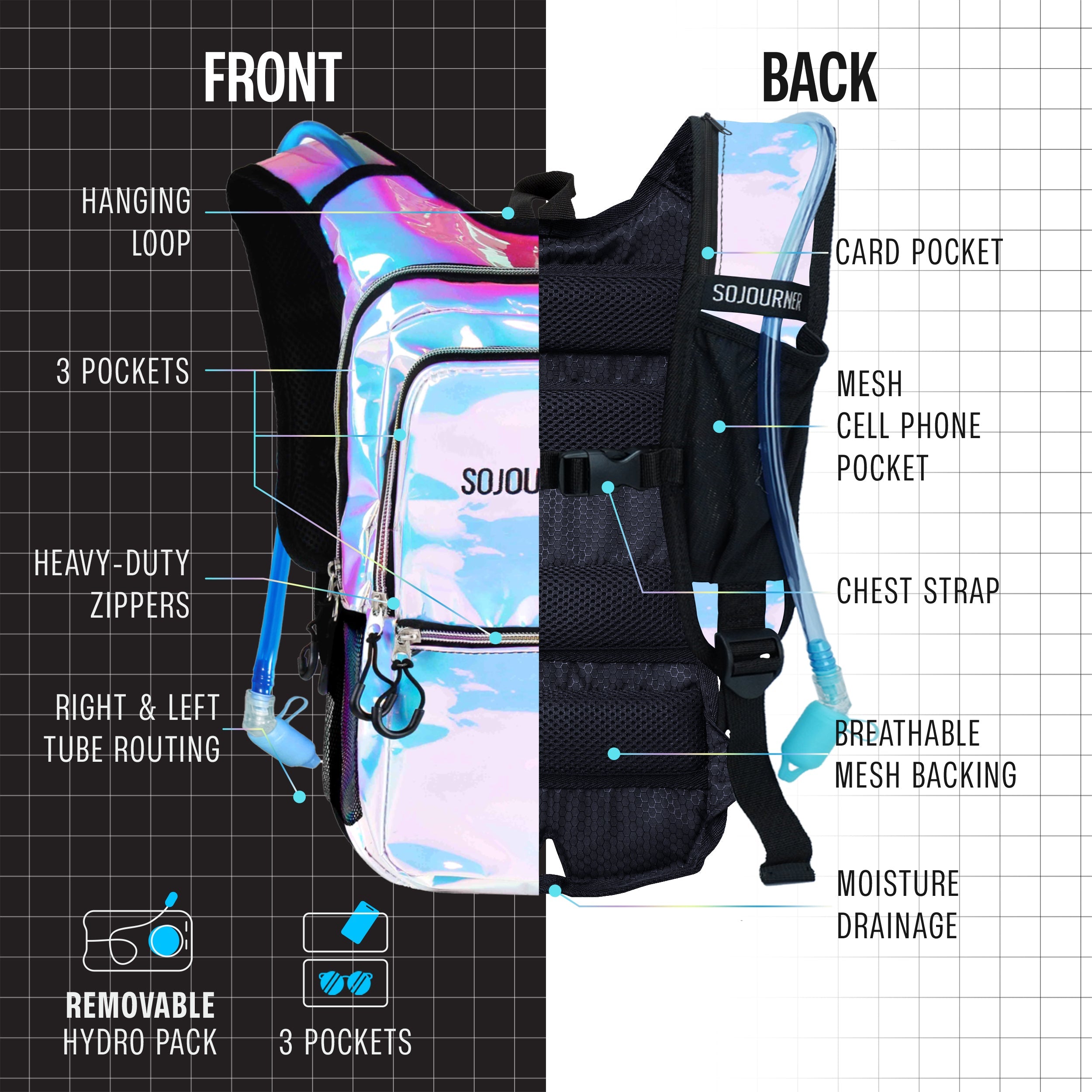 Hydration Pack Backpack (Medium) SoJourner