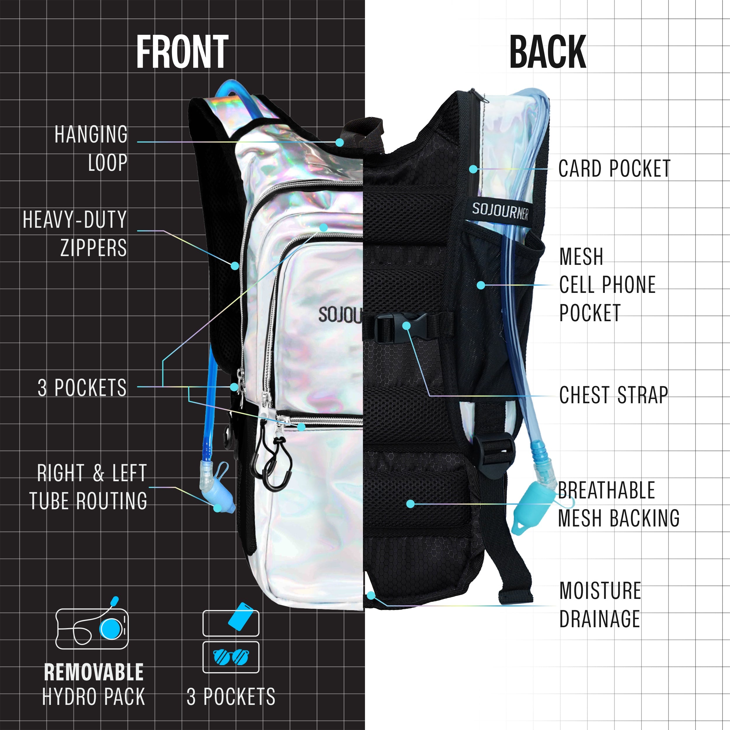 Hydration Pack Backpack (Medium) SoJourner