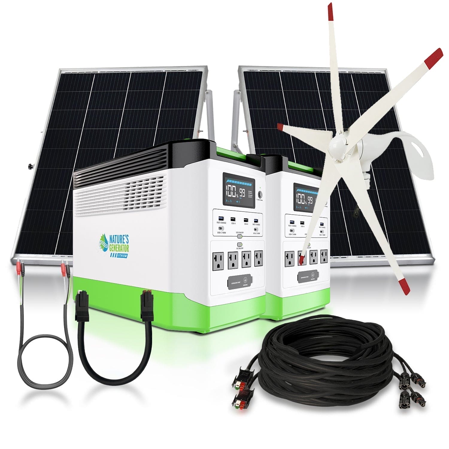 Nature's Generator Lithium 1800 Solar and Wind Generator Nature's Generator