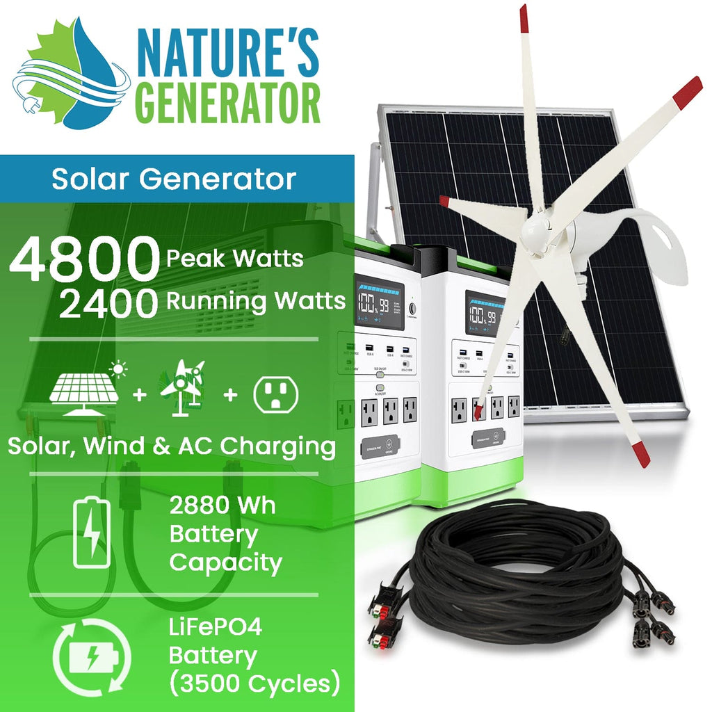 Nature's Generator Lithium 1800 Solar and Wind Generator Nature's Generator