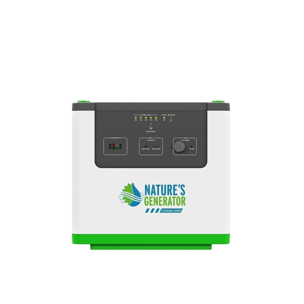 Nature's Generator Lithium 3600 Solar Generator Nature's Generator