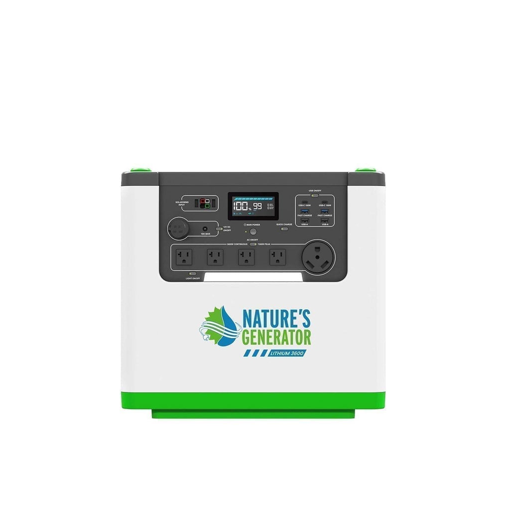 Nature's Generator Lithium 3600 Solar Generator Nature's Generator