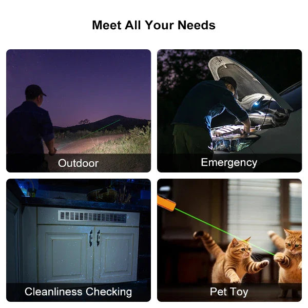 OLIGHT ARKFELDPRO3ROGV3 Arkfeld Pro Flat EDC Flashlight with LED Light UV and Laser - Orange VM Hardware