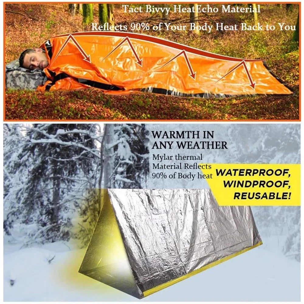 Waterproof Emergency Survival Sleeping Bag THRIXINE