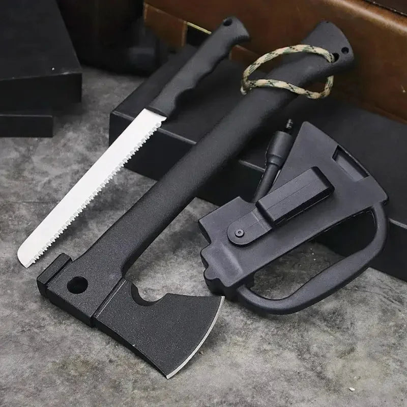 SurvivorPro: Axe & Saw Kit with Fire Starter THRIXINE
