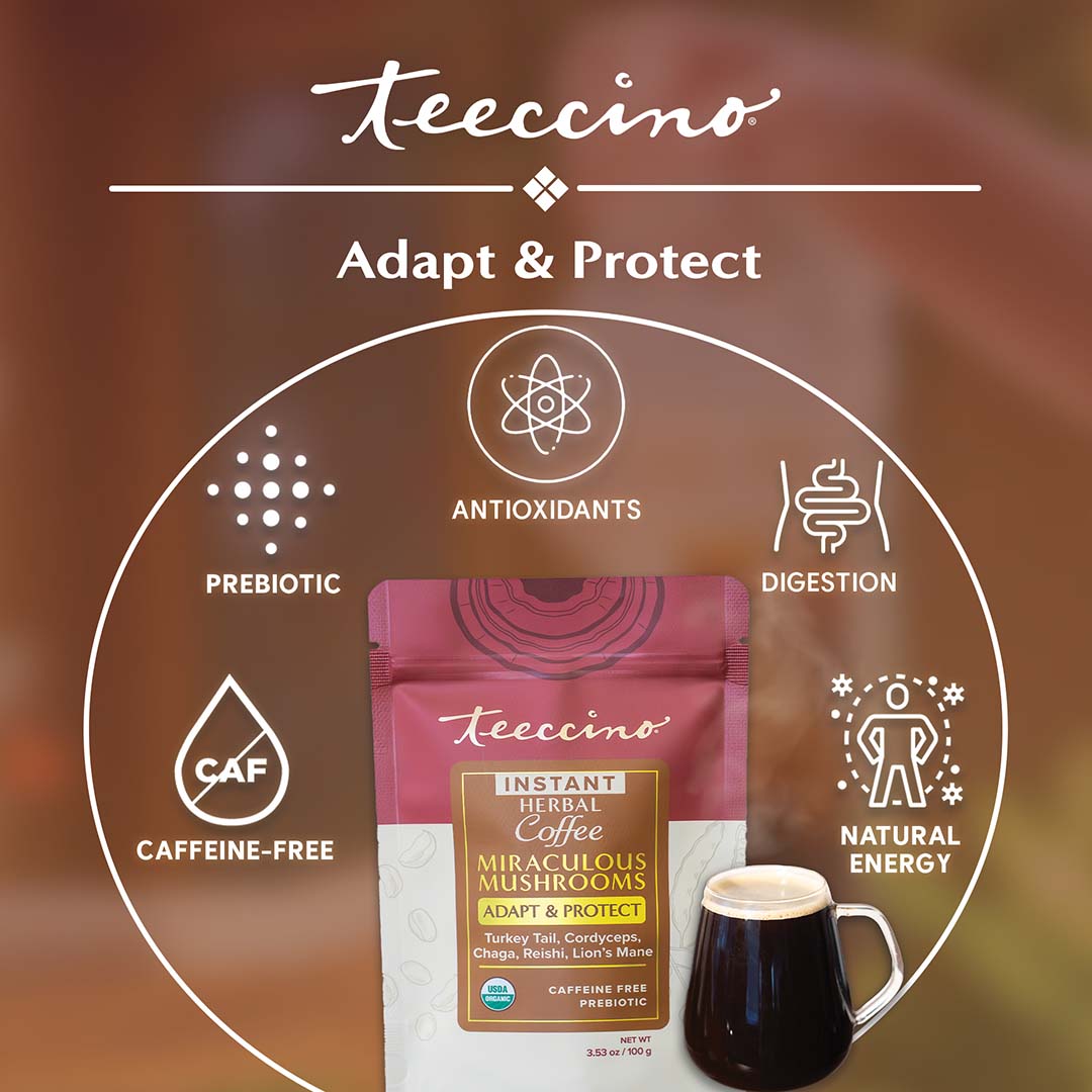 Instant Miraculous Mushrooms® Adapt & Protect Herbal Coffee Teeccino