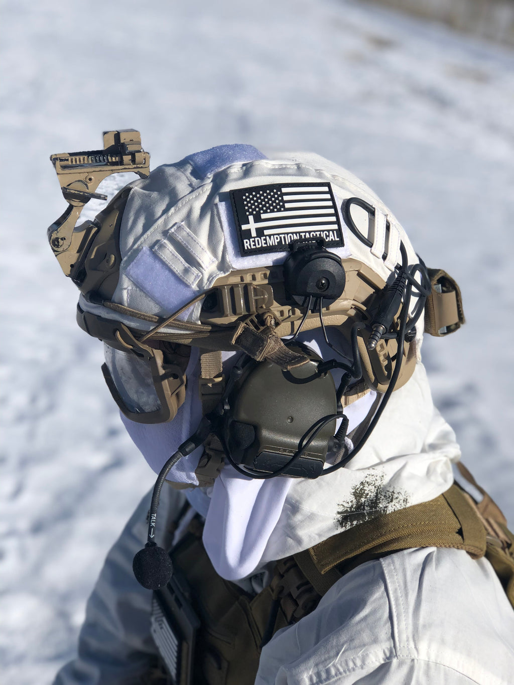 Ballistic Helmet RT2 High Cut Helmet: Tested to LEVEL IIIA (Included Arc Rails, Padding, Straps) Redemption Tactical