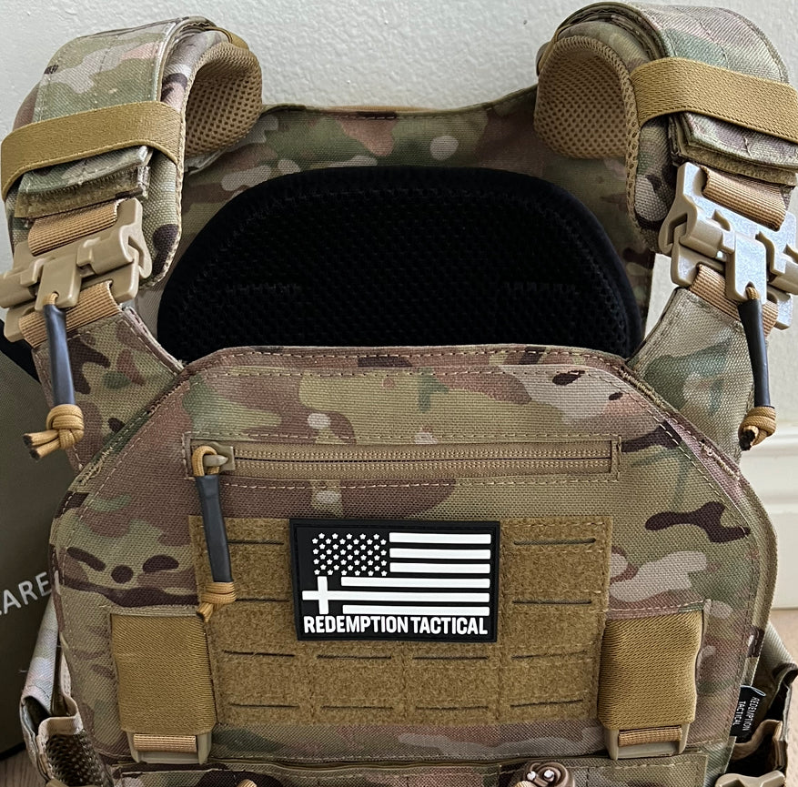 Redemption Tactical Crusader 2.0® l St. Michael FULL ARMOR KIT COMBO PACKAGE with Crusader 2.0 +IFAK Medical Kit + LEVEL IV  (2) 10x12 Front/Back Plates (2) 6x6 Side Plates (Level IV Ceramic) Redemption Tactical