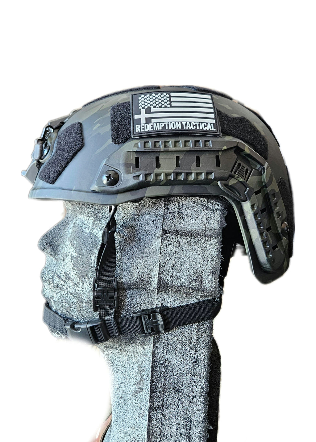 Ballistic Helmet RT2 High Cut Helmet: Tested to LEVEL IIIA (Included Arc Rails, Padding, Straps) Redemption Tactical