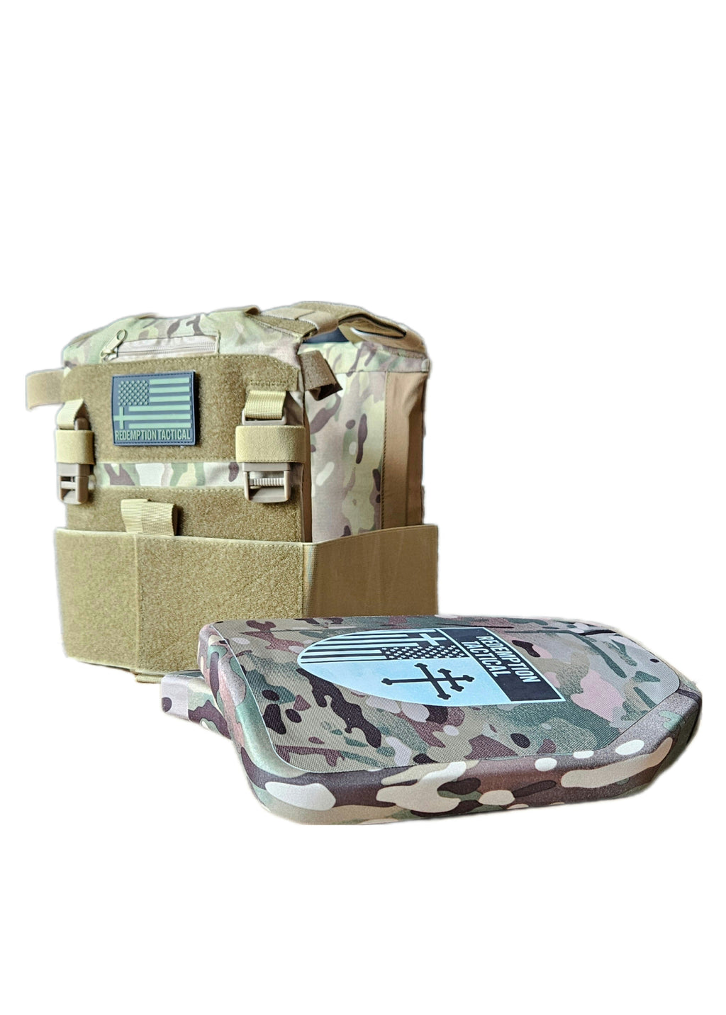 8x10 Level IV Recon 2.0 Armor Kit (Pair Level IV 8x10 Plates or Bundle 8x10 Plates +Recon 2.0 Carrier) Redemption Tactical